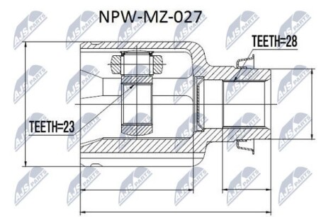 Шарнир равных угловых скоростей - NTY NPW-MZ-027