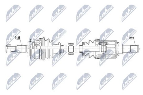 Driveshaft - NTY NPW-MZ-054