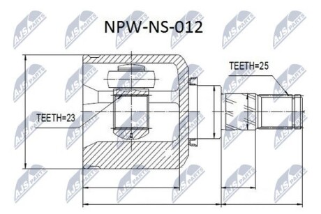 Шарнир равных угловых скоростей - NTY NPW-NS-012