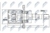 ШАРНИР РАВНЫХ УГЛОВЫХ СКОРОСТЕЙ - (39100JD74B, 39771JD24B, 391002053R) NTY NPW-NS-046 (фото 1)