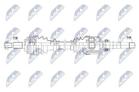 Полуось - NTY NPW-PE-019