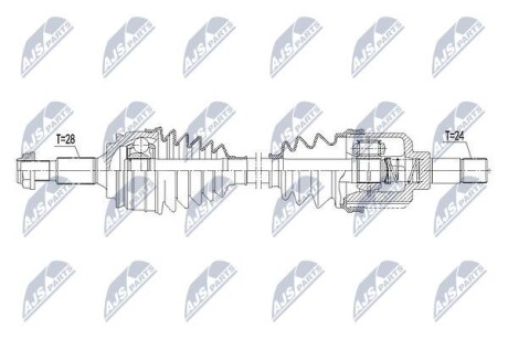 Полуось - NTY NPW-PE-023