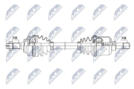 Полуось - NTY NPW-PE-025