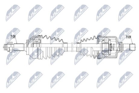 Полуось - NTY NPW-PE-027