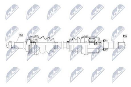 Полуось - NTY NPW-PE-037