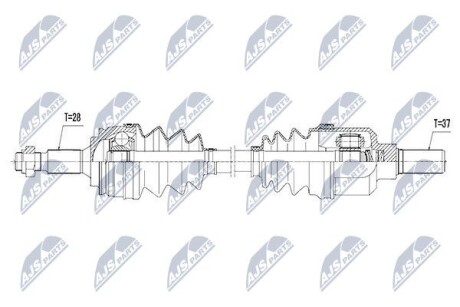 Полуось - NTY NPW-PE-039