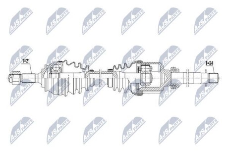 Driveshaft - (3272NR, 3272PR, 3272VP) NTY NPW-PE-047