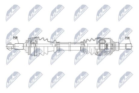 Полуось - NTY NPW-PE-049