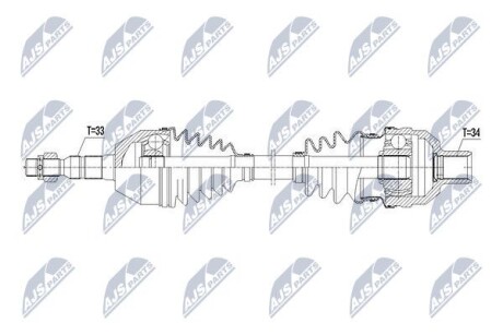 Полуось - NTY NPW-PL-055