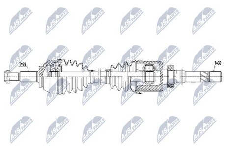 Полуось - (93453895, 8201189907, 6000618516) NTY NPW-PL-059