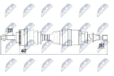 Полуось - (8200362064, 8200407659) NTY NPW-RE-018