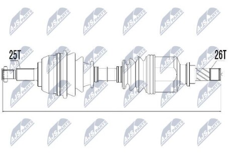 Полуось - NTY NPW-RE-031