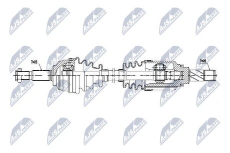 Полуось - NTY NPW-RE-063