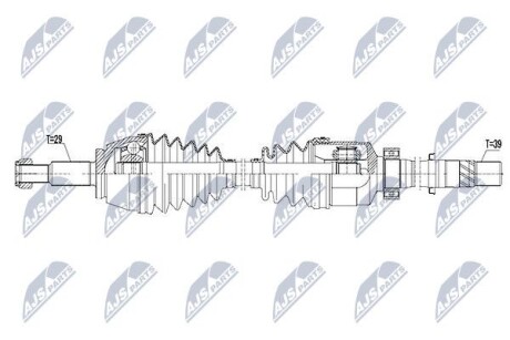 Полуось - NTY NPW-RE-075