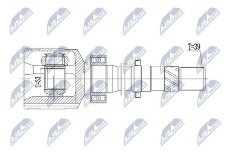 Inner cv joint - NTY NPW-RE-076