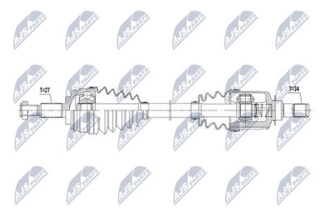 Полуось - NTY NPW-RE-081