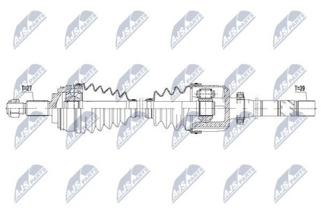 Полуось - (391006609R, 8200866827) NTY NPW-RE-085