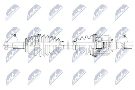 Полуось - NTY NPW-RE-087