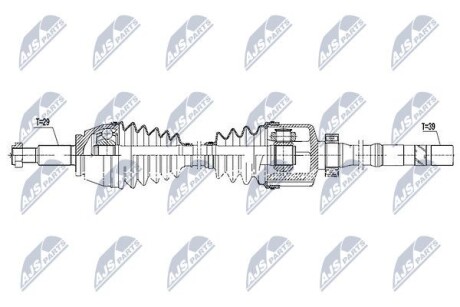 Полуось - NTY NPW-RE-089