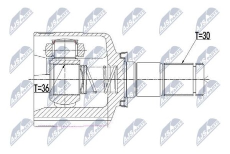 Inner cv joint - NTY NPW-RE-092