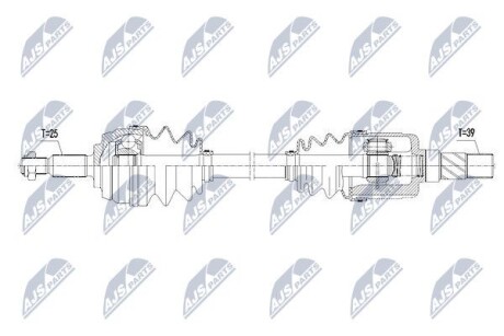 Полуось - NTY NPW-RE-099