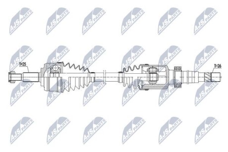 Полуось - NTY NPW-RE-103