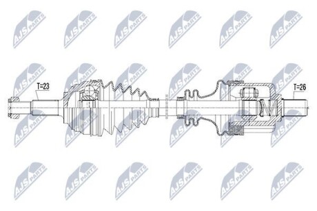 Полуось - NTY NPW-RE-105