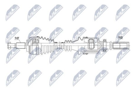 Полуось - (8200696900, 8201235822) NTY NPW-RE-107