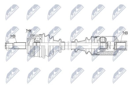 Полуось - (7700112689, 7711135220, 8200137917) NTY NPW-RE-111