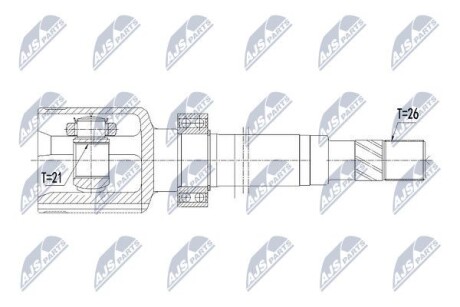 Inner cv joint - NTY NPW-RE-119