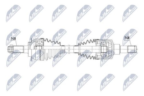 Полуось - (71746603, 4410261M20, 4410279J70) NTY NPW-SU-019