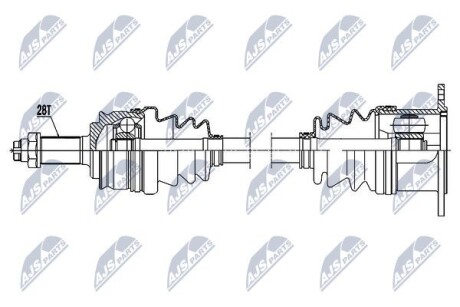 Driveshaft - (4411965J10, 4410579K10, 4410165J00) NTY NPW-SU-023