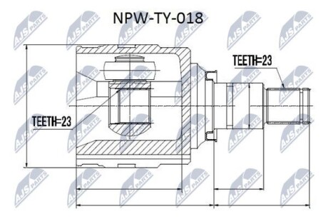 ШРУС НАРУЖНЫЙ - (4340312050) NTY NPW-TY-018