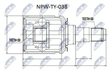 Шарнир равных угловых скоростей - NTY NPW-TY-038