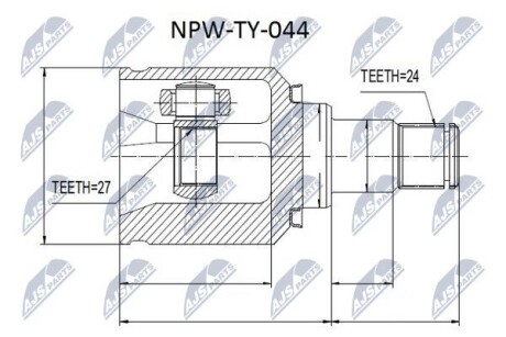 Шарнир равных угловых скоростей - NTY NPW-TY-044