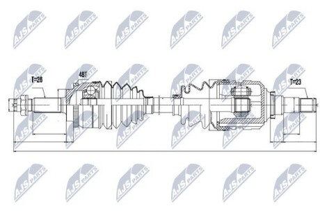 Полуось - NTY NPW-TY-056