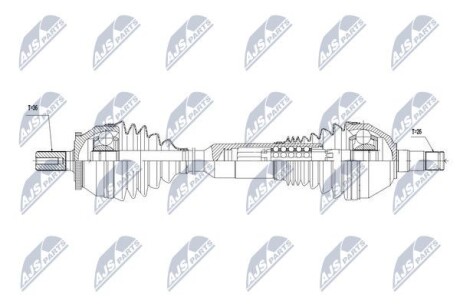 Полуось - NTY NPW-VV-017