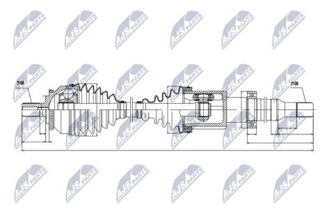 Полуось - NTY NPW-VV-019