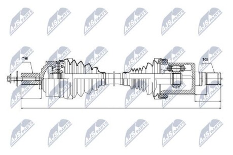 Полуось - NTY NPW-VV-021