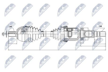 Полуось - NTY NPW-VV-024