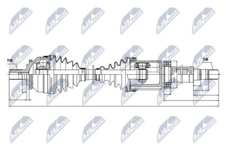 Полуось - NTY NPW-VV-029