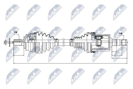 Полуось - NTY NPW-VV-030