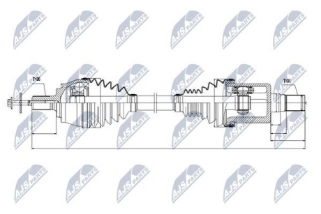 Полуось - NTY NPW-VV-031