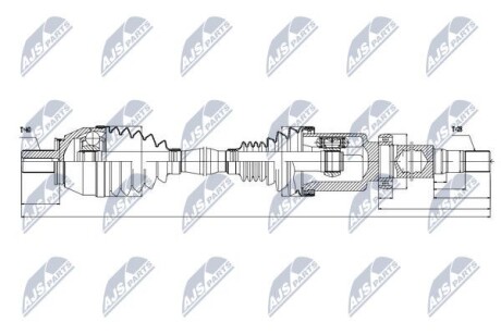 Полуось - NTY NPW-VV-034