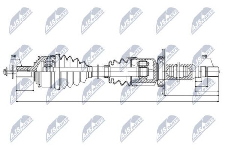 Полуось - NTY NPW-VV-035