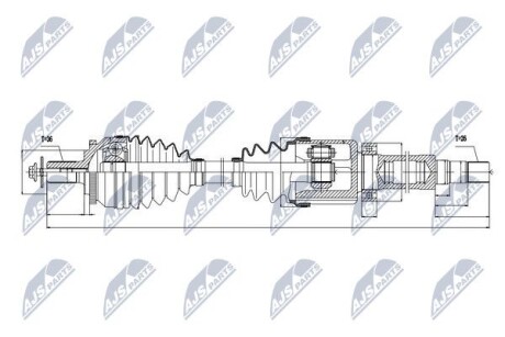 Полуось - NTY NPW-VV-038