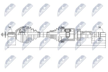 Полуось - NTY NPW-VV-039