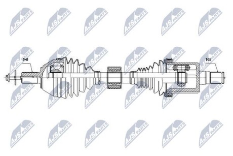 Полуось - NTY NPW-VV-040