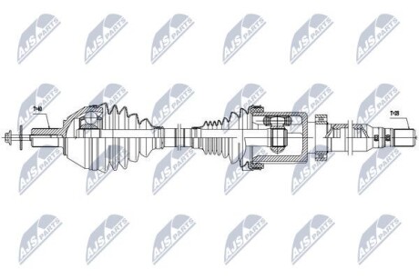 Полуось - NTY NPW-VV-042