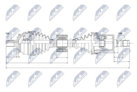 Полуось - NTY NPW-VV-043